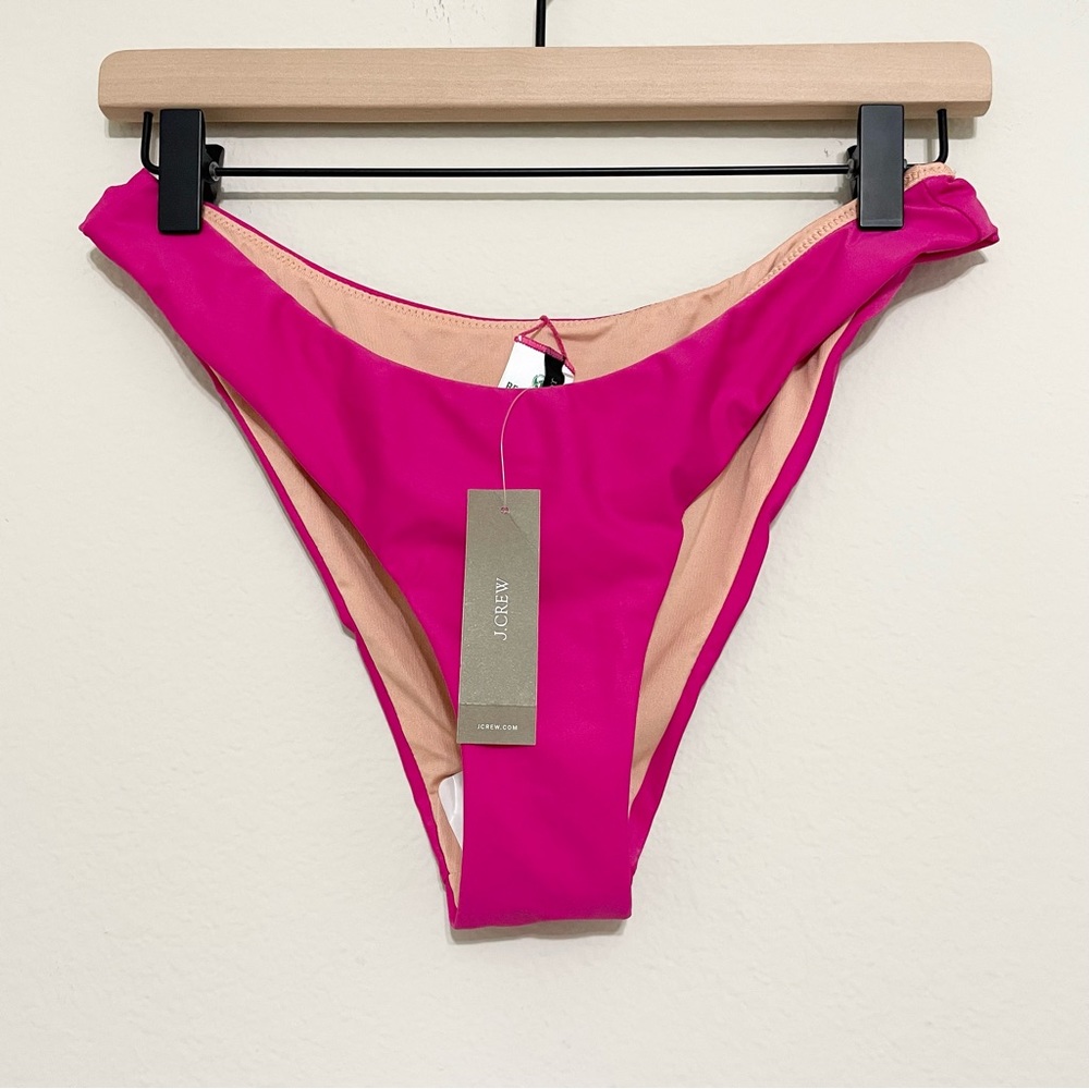 JCREW NWT Fuchsia Pink Bikini Bottom Size Small